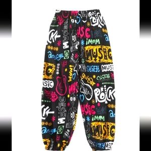 SheIn 4x music print pants